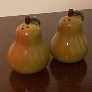 Ceramic Pear Salt and Pepper Shakers